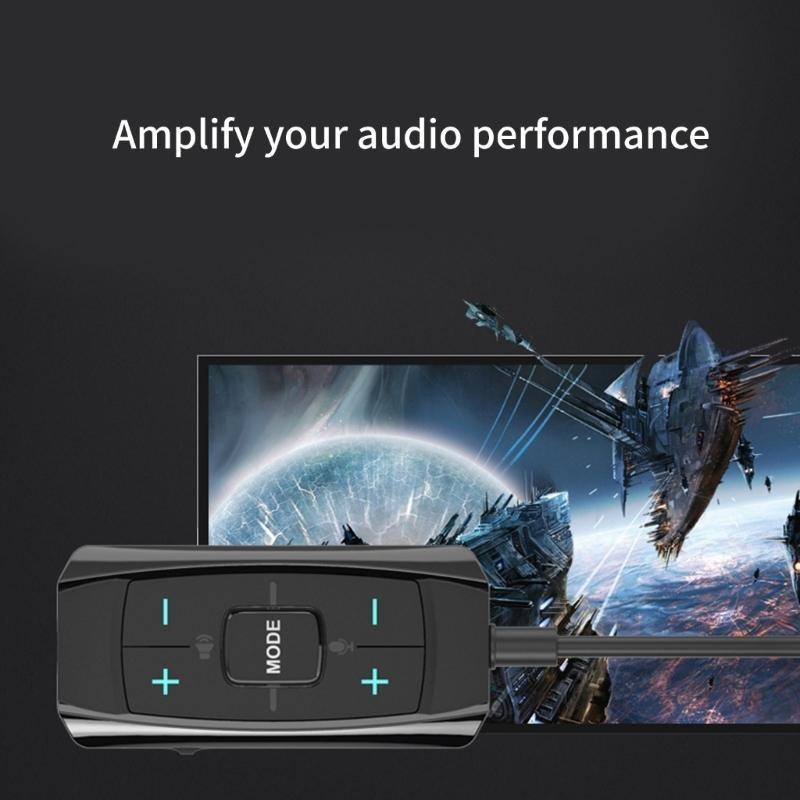 Gaming Headset 7.1 - Adaptador sonido USB 652F Tarjeta sonido