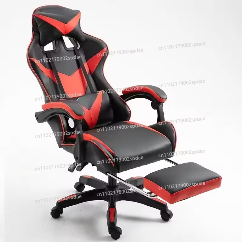 Esports Gaming Cafe - # Silla gamer con reposapiés, silla