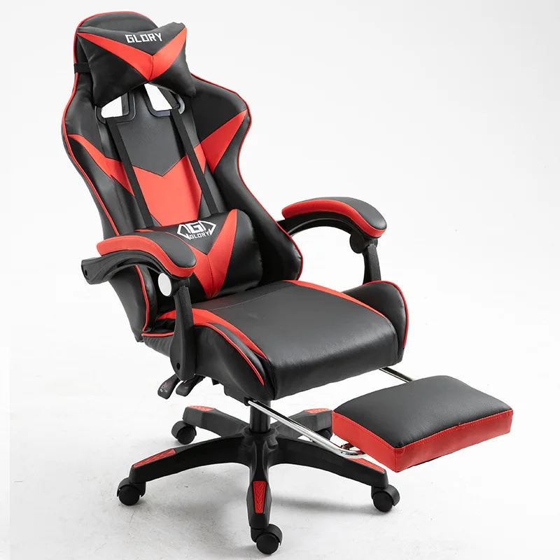 Esports Gaming Cafe - # Silla para juegos con reposapiés,