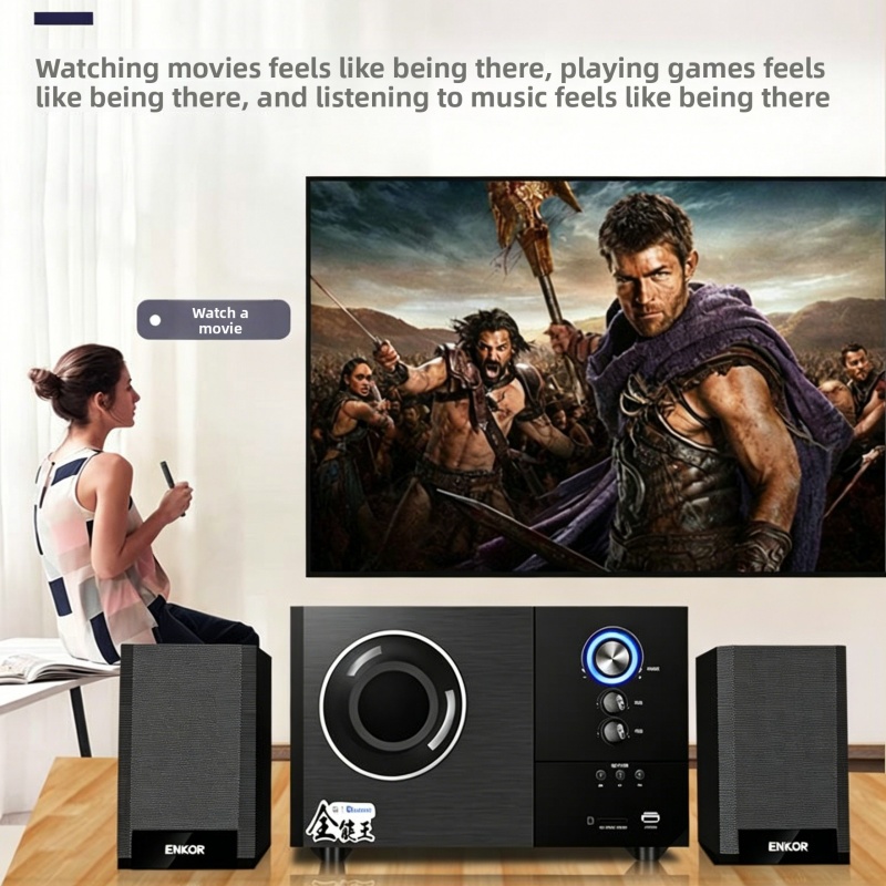 Gaming Speaker 2.1 - Sistema de Altavoces Estéreo 2.1 ENKOR