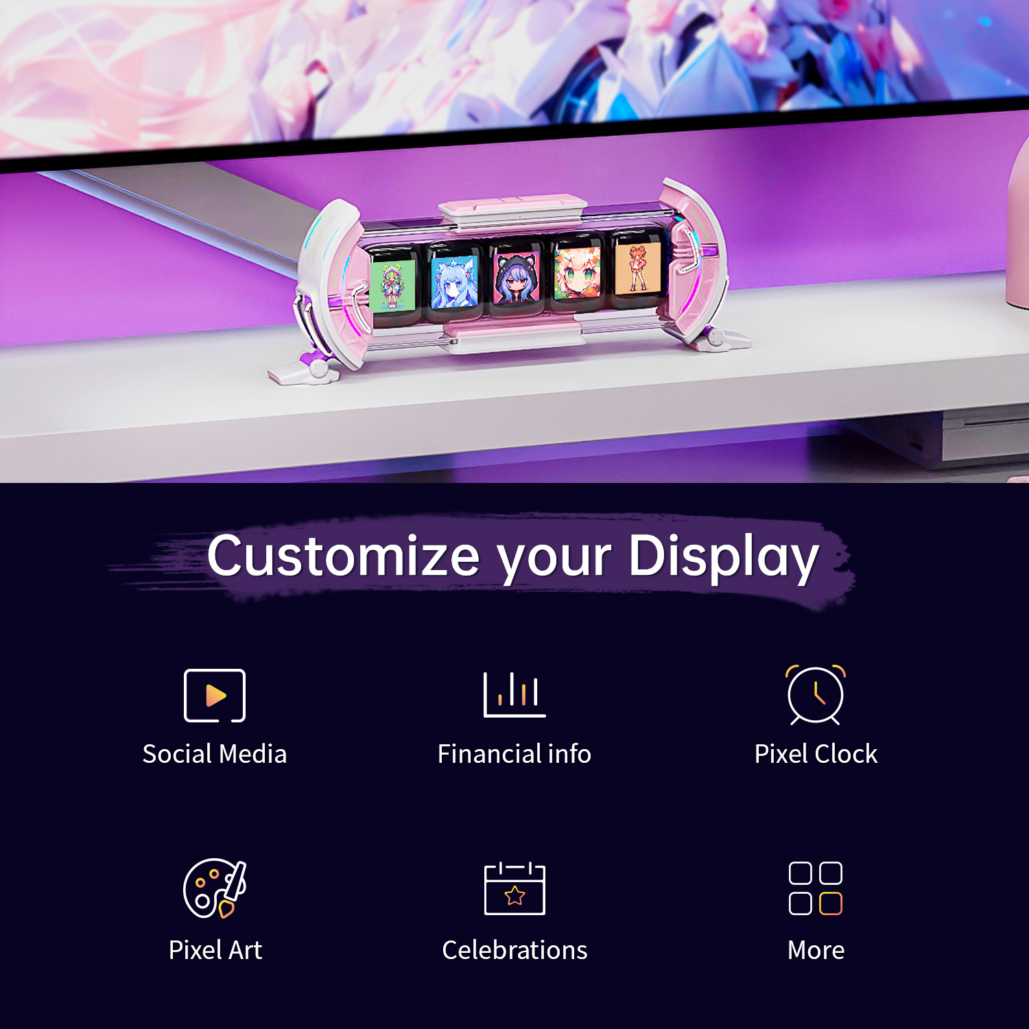 Divoom Times Gate Lindo reloj  - Esports Gaming Monitor reseña y precio