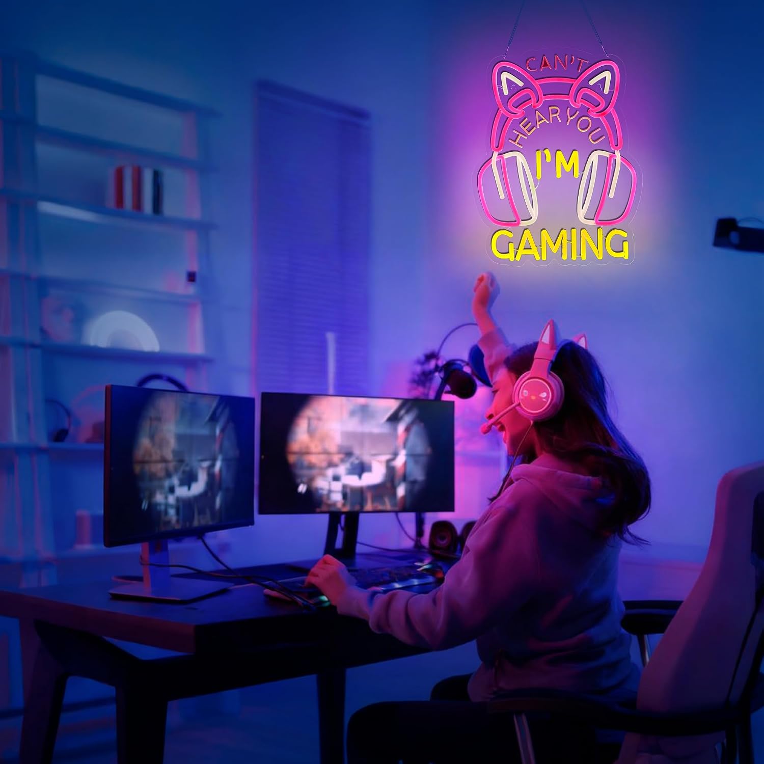 Letrero Luminoso LED USB con l - Esports Gaming Cafe reseña y precio
