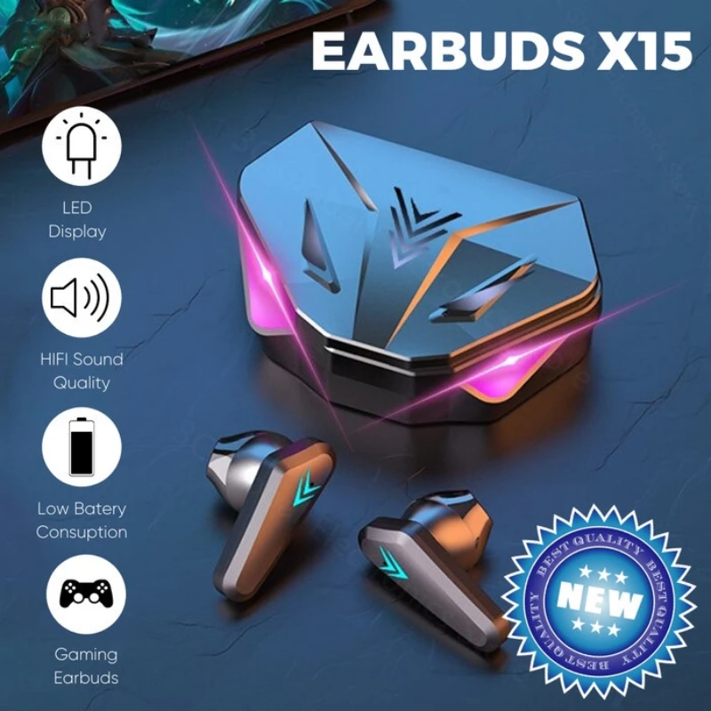 1PCS X15 TWS X15 Pro Auricular - Esports Gaming Phone reseña y precio