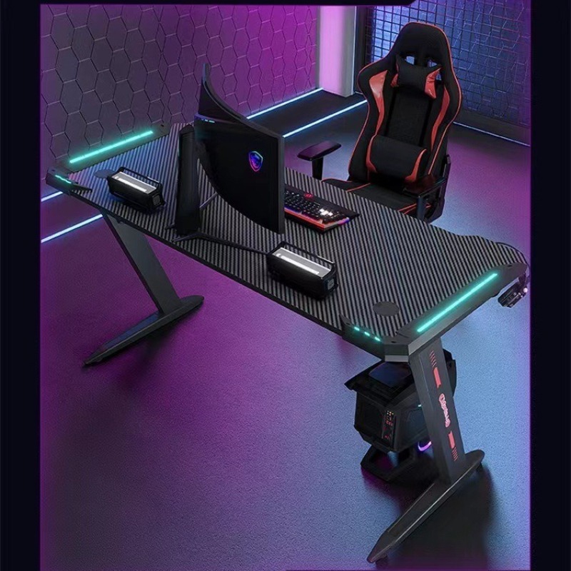 Escritorio Gaming RGB de Fibra - Esports Gaming Cafe reseña y precio