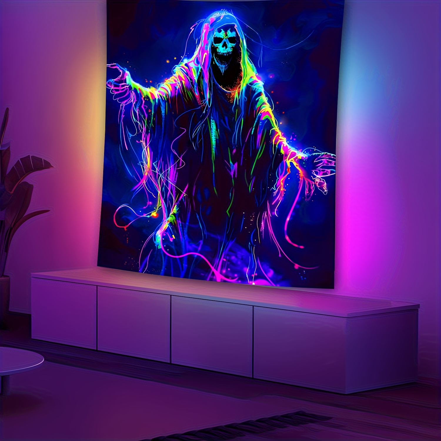 VIKAMA-tapiz de calavera de ne - Esports Gaming Live reseña y precio