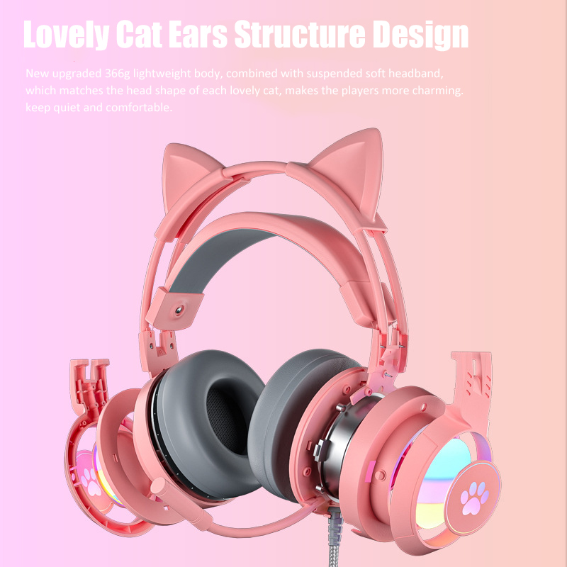 Auriculares con orejas de gato - Esports Gaming Monitor reseña y precio